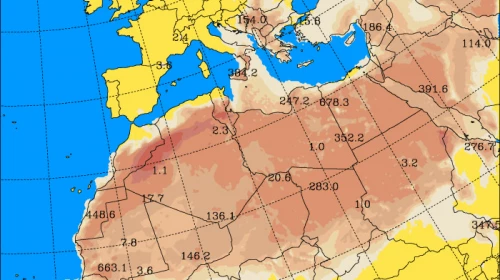 Sabato 29 Aprile 2017 - Possibili piovaschi con sabbia. Migliora nel pomeriggio